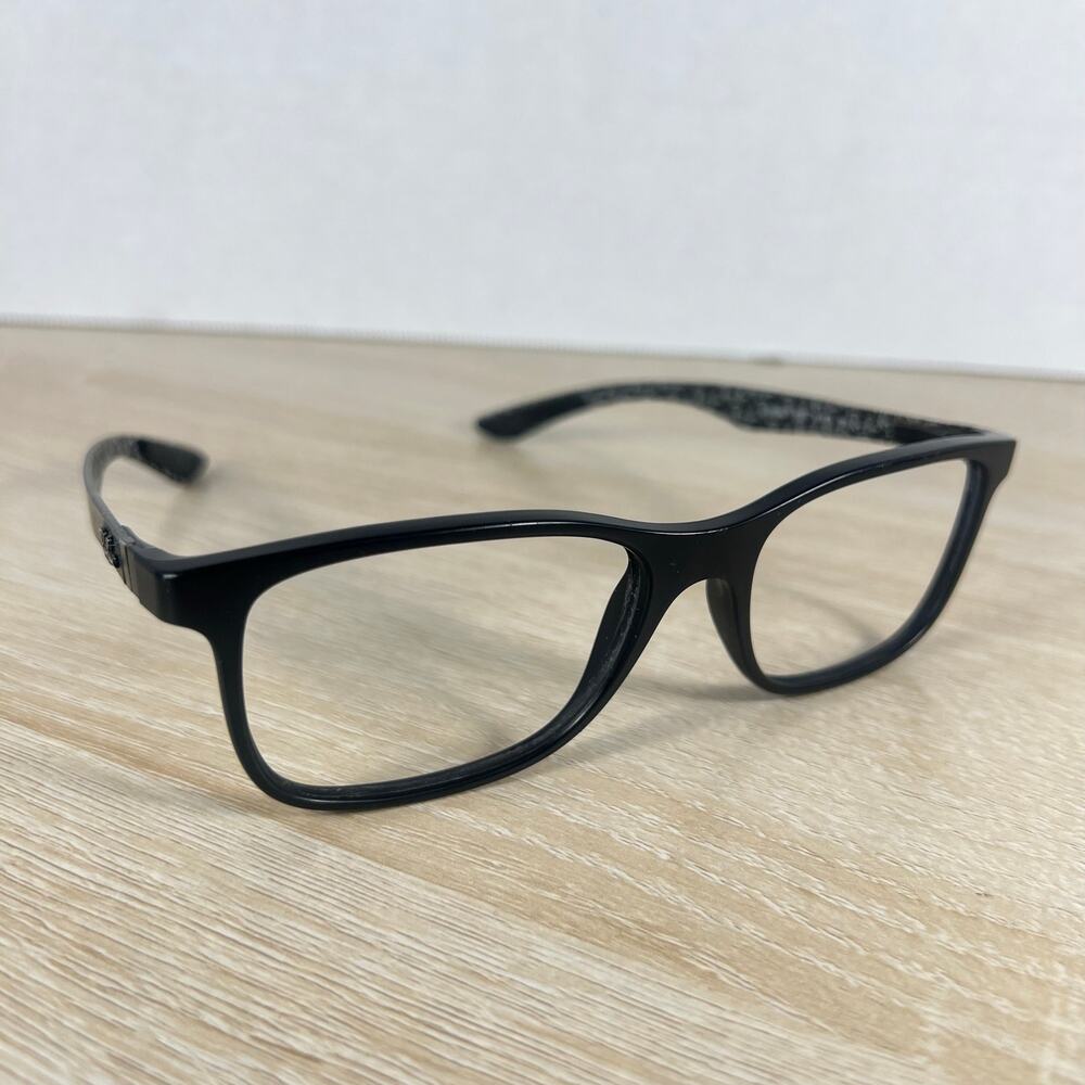 Ray-Ban RB8903 5263 Matte Black Carbon Fiber Eyeglasses 55-18 145 READ DESC